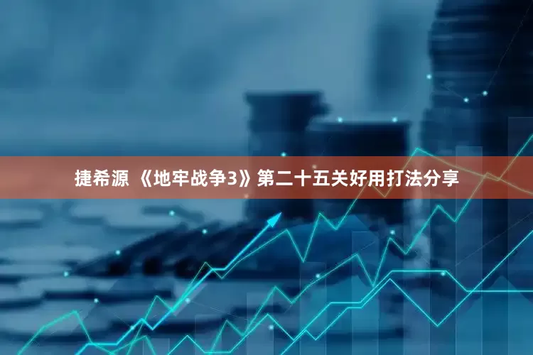 捷希源 《地牢战争3》第二十五关好用打法分享